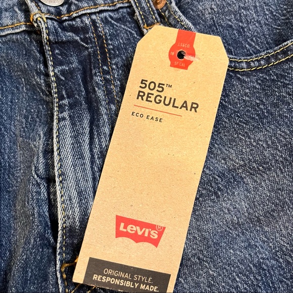Levi’s 505 Regular Straight Leg Jeans Size 32 x 32 NWT - Picture 3 of 10